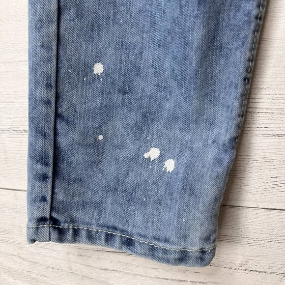Southpole Jeans Mens Size 29X30 Blue Skinny Paint Splatter Medium Wash Denim - Picture 5 of 15